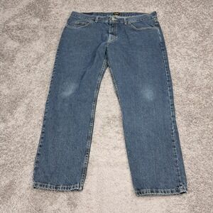 Lee Regular Fit Straight Leg Mens Blue Jeans 40x29 Medium Wash 2008918